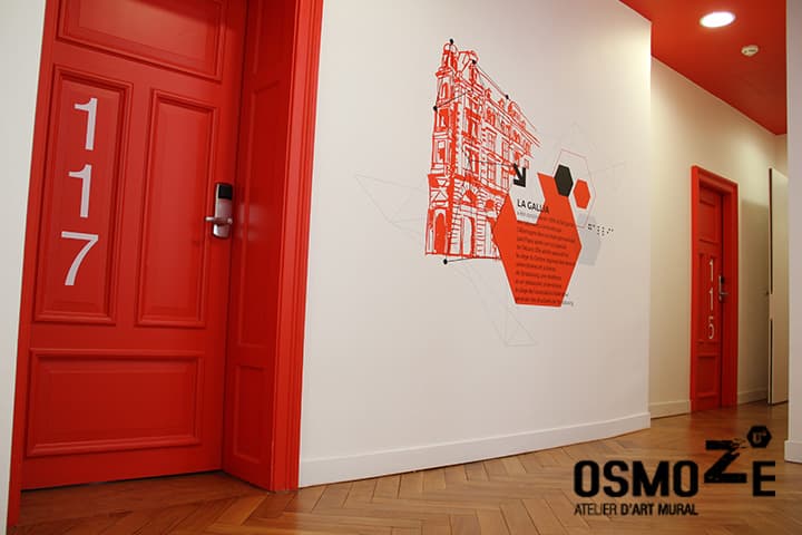 Décoration murale historique et design > Signalétique > CROUS Strasbourg > Résidence étudiante