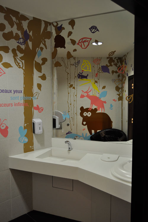 decoration animal vegetal toilette enfant galerie commerciale
