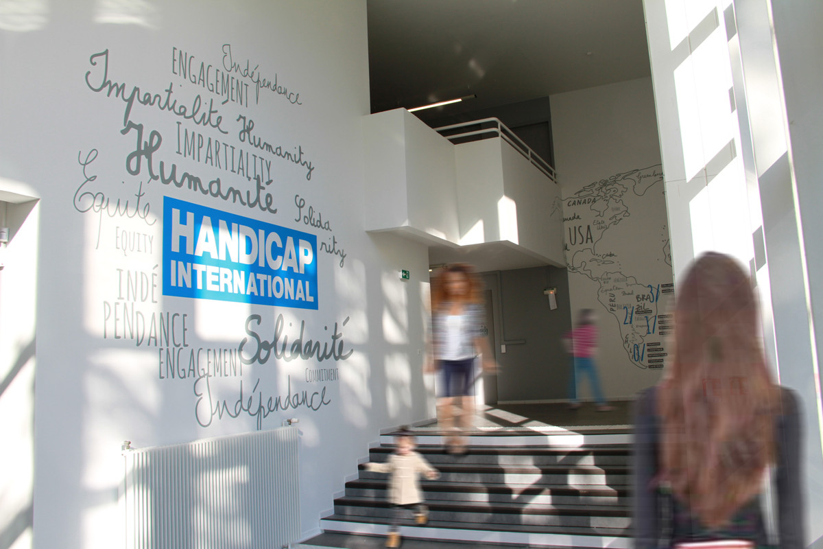Osmoze - Atelier d'Art Mural > Handicap International Lyon
