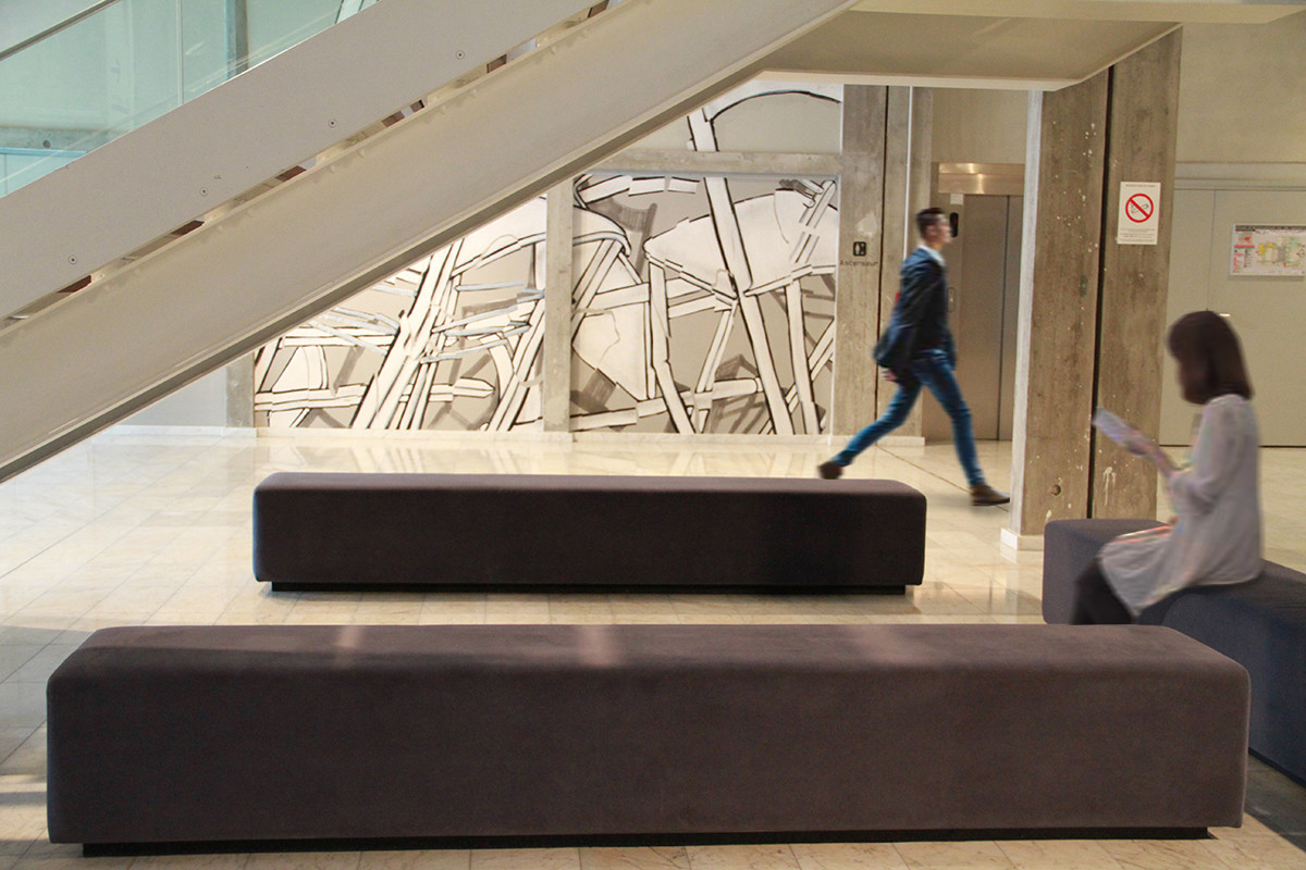 decoration et signaletique maison et centre de la culture mediatheque cinema auditorium salle de spectacle