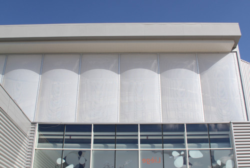 vitrophanie-facade-depoli-vinyle-ref Décoration Murale > Façade extérieure > Map Monde > Monumentale