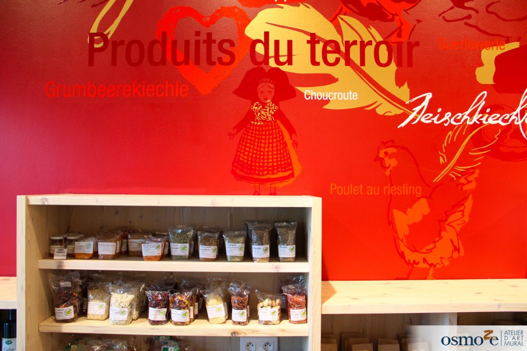 D'immenses fresques pour La ferme de La Plume d'Or de Dachstein (Alsace - 67) 11 Détail de la fresque