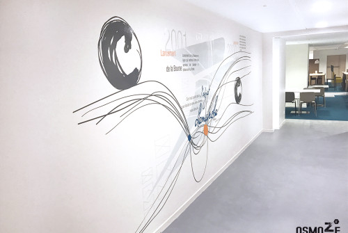 Décoration Murale > Couloir > Restaurant Entreprise La Poste Dijon decor couloir restaurant entreprise