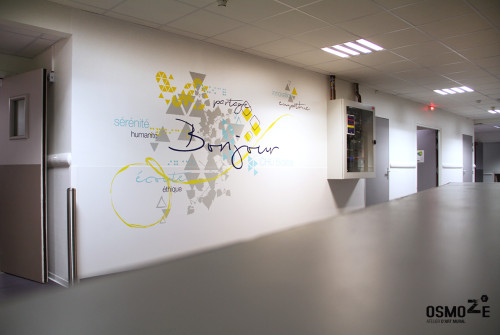 Décoration Murale Couloir > Hopital Kremlin Bicetre decoration mural deco choc hopital
