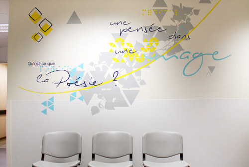 Décoration Murale Couloir > Hopital Kremlin Bicetre decoration murale hopital citation