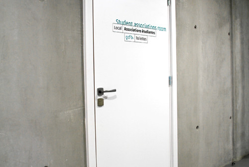 Picto Porte Université > Signalétique Unistra > Strasbourg marquage porte vinyle