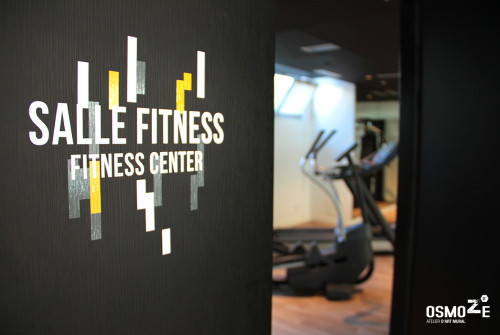 Signalétique murale >Hôtel Kyriad > Hall d’Accueil > Paris Bercy signaletique fitness