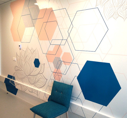 Décoration Murale Artistique  > Site Recherche et Développement LOREAL > Salle de Test et d'Essai