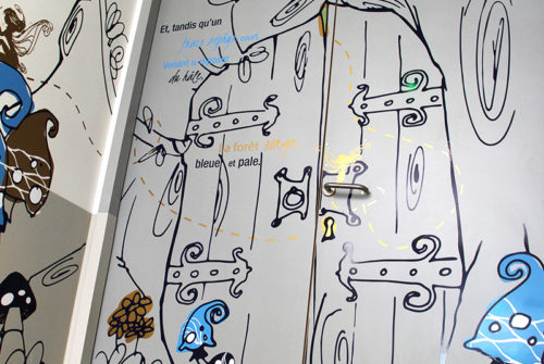 Décoration Murale > Hôpital Nord Franche Comté > Service Enfant Néonatalité decor signaletique Murale neonatalite hopital