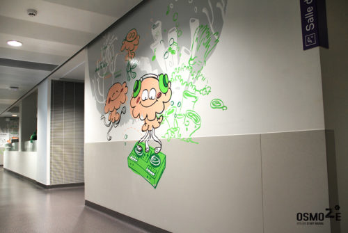 Décoration Murale Artistique > CHU Hôpital Belfort Montbéliard > Enfant Pédiatrie > Murs Animaux Connectés decoration murale pediatrie hopital animaux