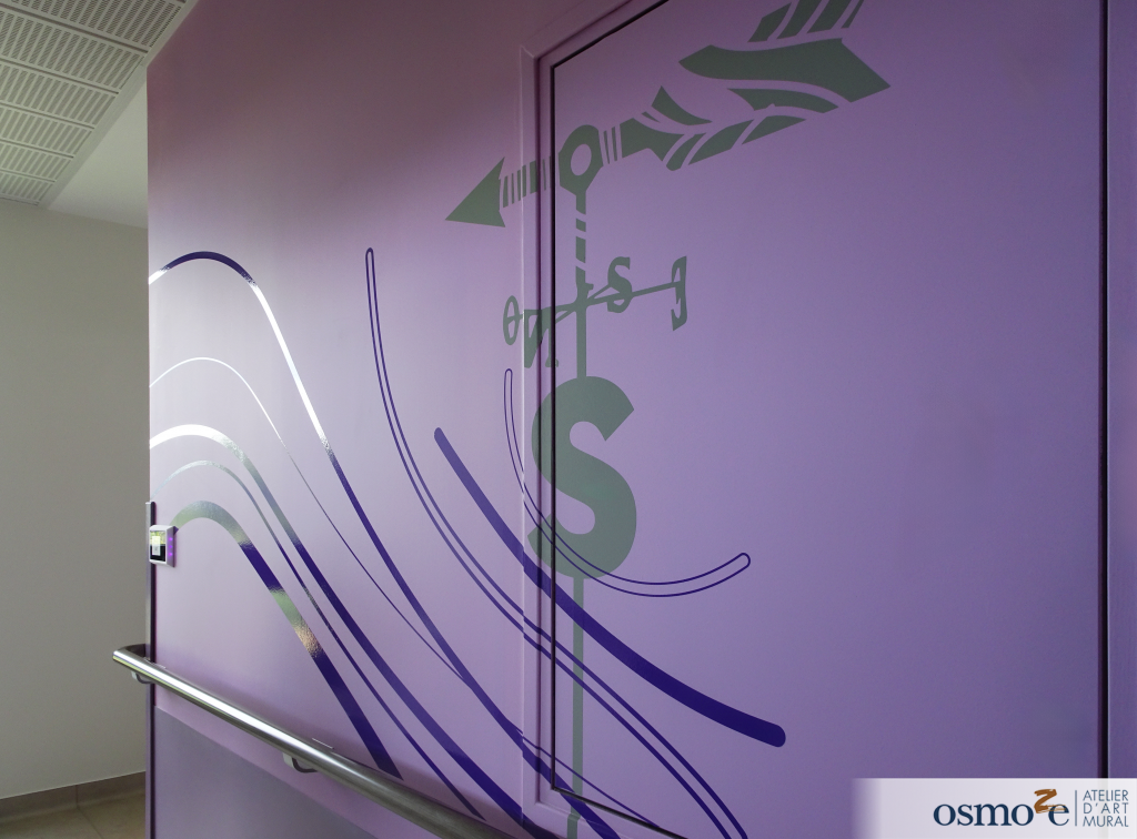 Une brise de printemps s'invite au coeur des nouvelles fresques du MAS de la Rose des vents 8 Fresque murale