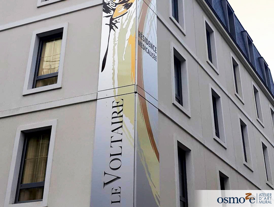 Un bel habillage mural de façade pour l’EHPAD Le Voltaire
