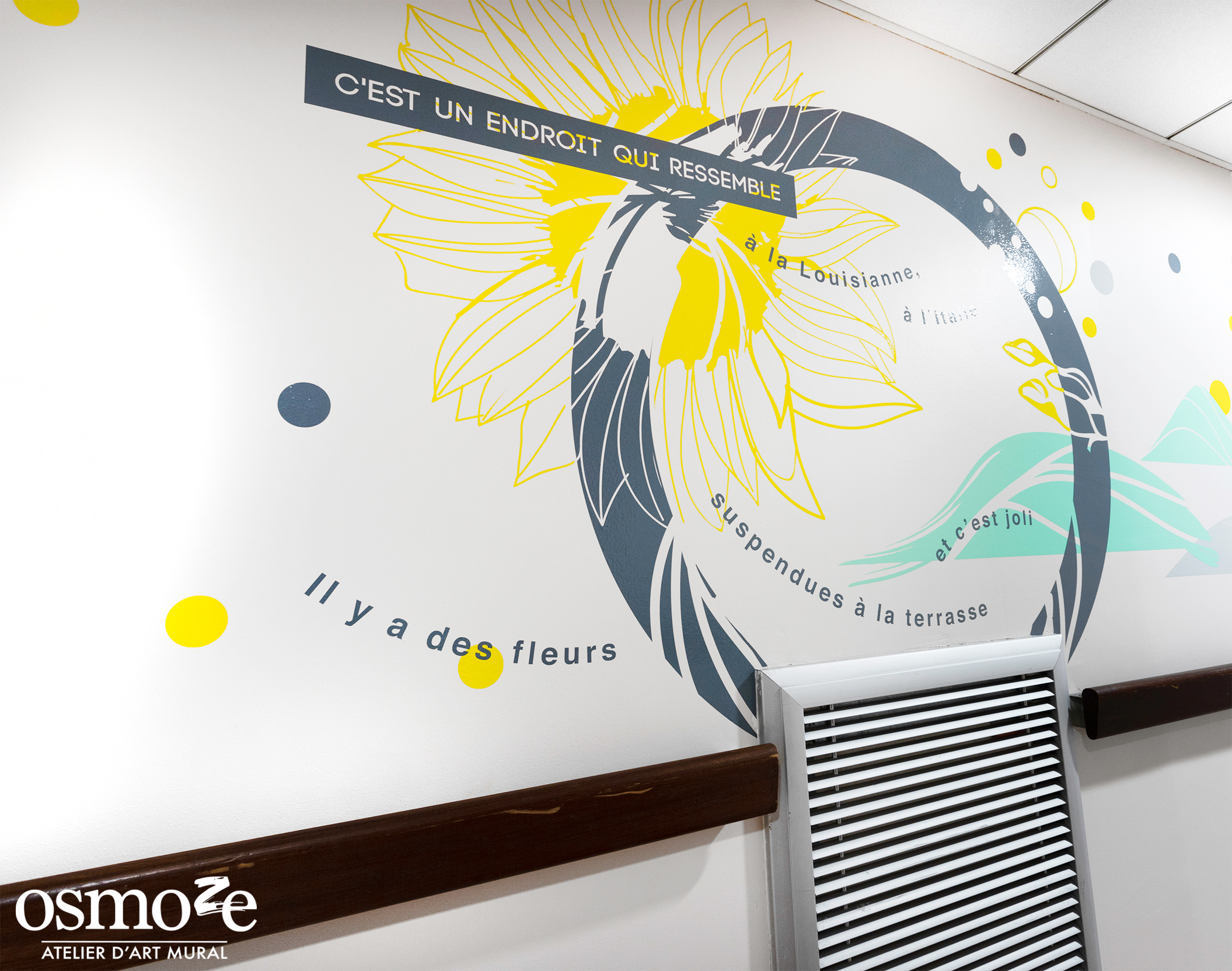Osmoze > Ehpad Katrine Labouré > Décoration murale > Fleur