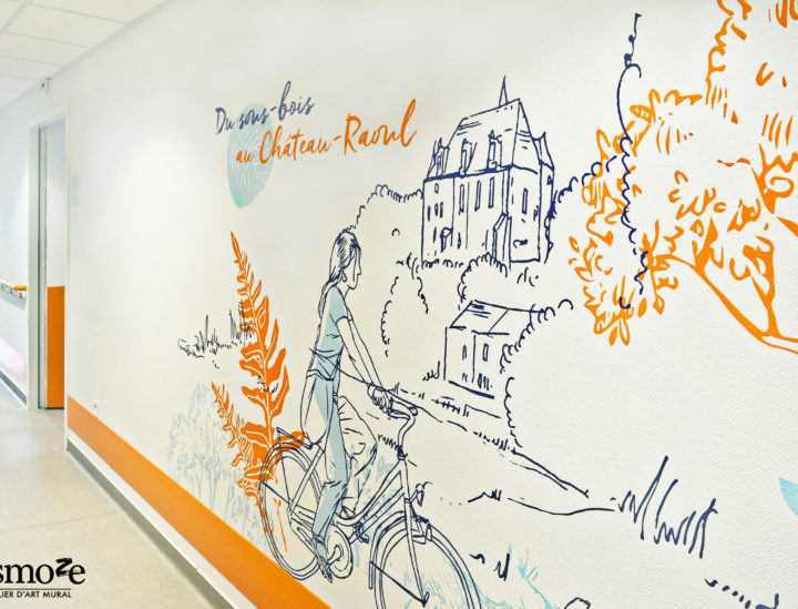 Osmoze > Décoration murale Ehpad > Décoration murale > Ehpad Chateauroux > Vélo