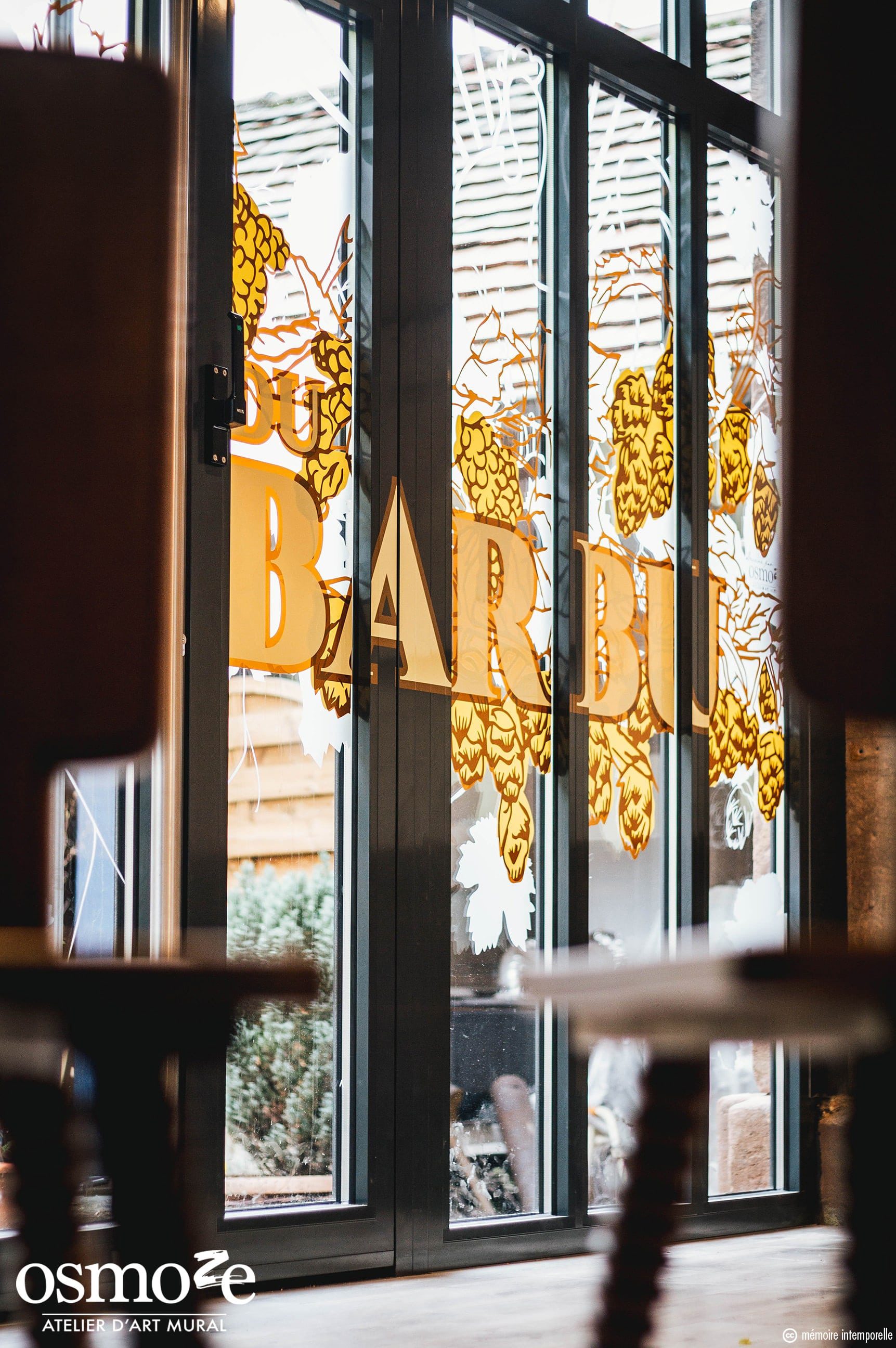 Vitrophanie bistrot > Le Bistrot du Barbu
