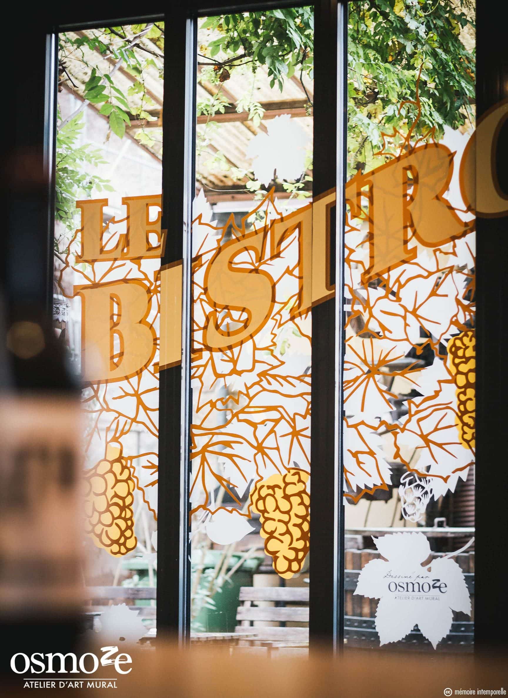 Vitrophanie restauration > Le bistrot du barbu