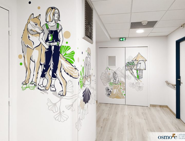 Décoration murales clinique enfants > CHU Dijon