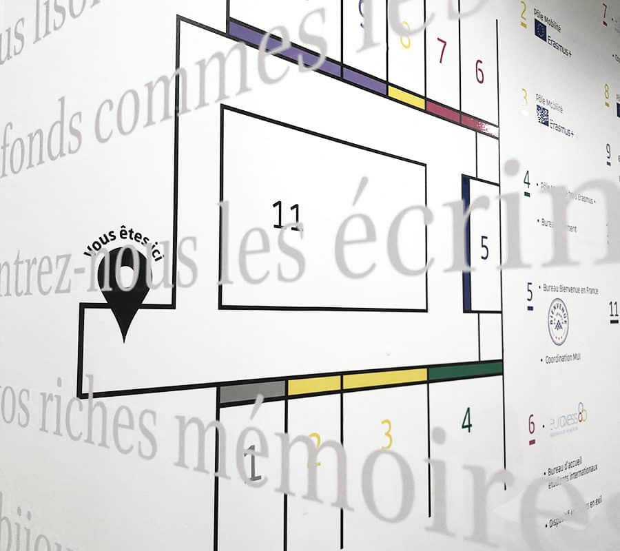  Décorations murales géographiques pour la Maison Universitaire Internationale à STRASBOURG 