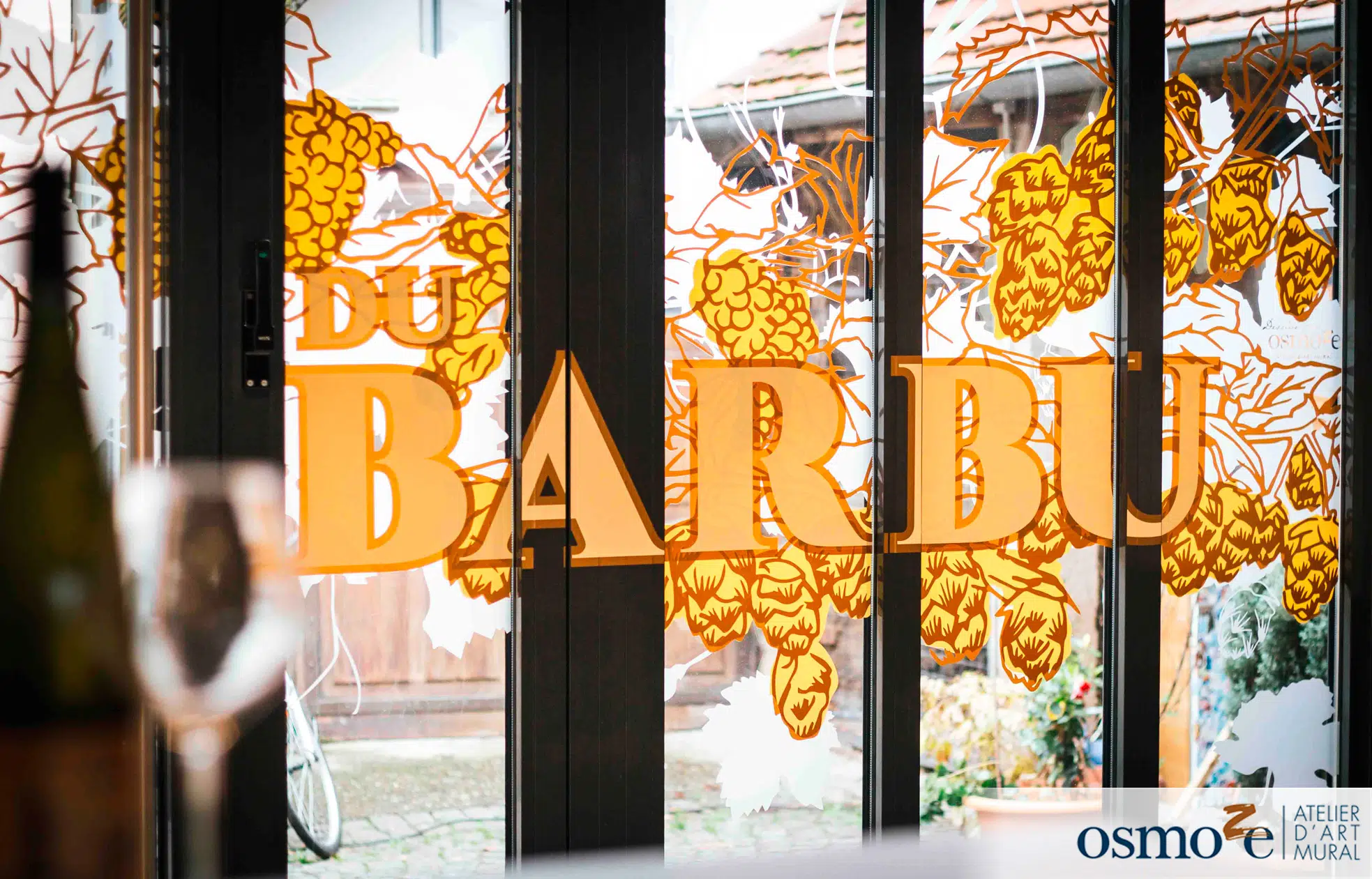 12 decor vitrine de restaurant la BARBU Molsheim