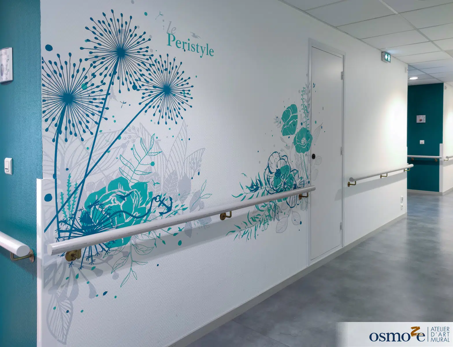 DES FRESQUES ARTISTIQUES LÉGÈRES ET COLORÉES-EHPAD LA LORIENTINE (56)