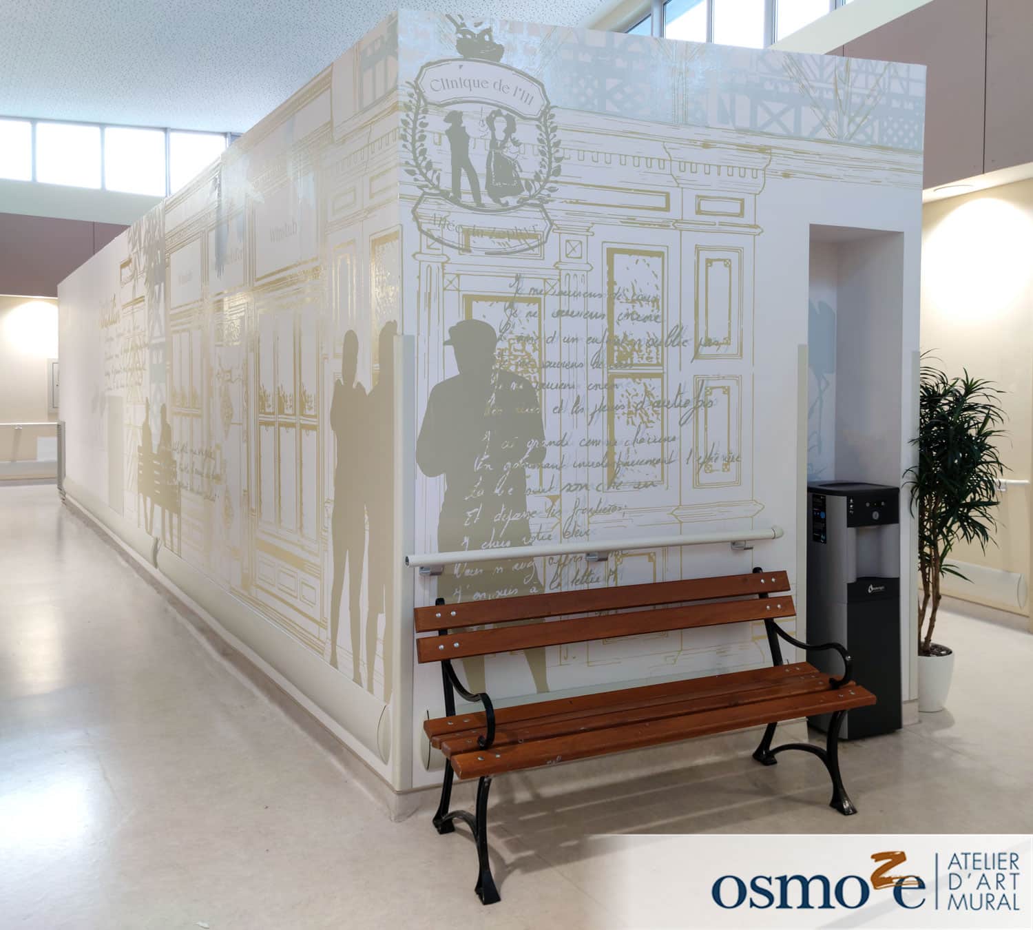 décoration murale osmoze et projet clinea