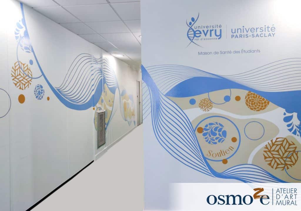 design mural université d'évry paris