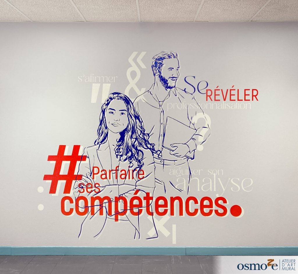 fresque murale "compétences"