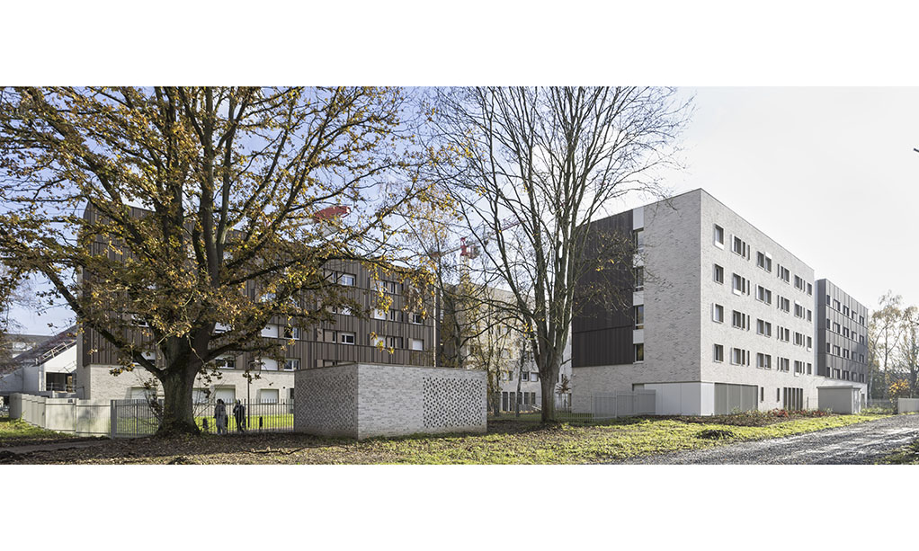 Bâtiment A & B du CROUS Evariste de Lille (59). Photo du cabinet d'architecte Concept Archi.