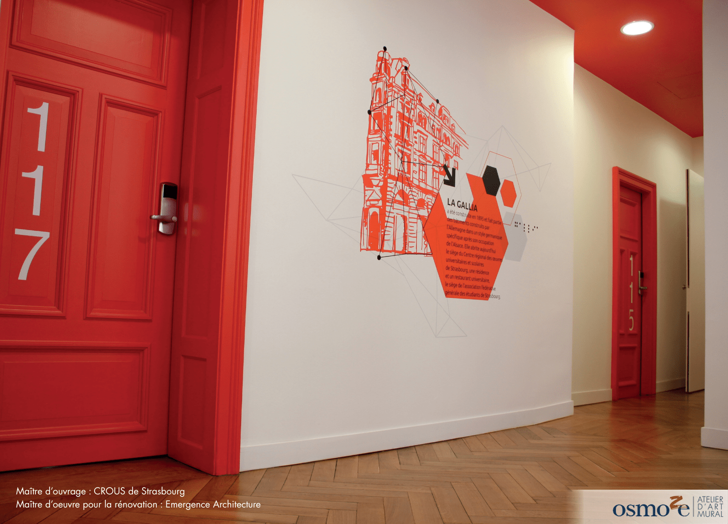 Crous Gallia à Strasbourg (67) : Découvrez la nouvelle signalétique et décoration intérieure