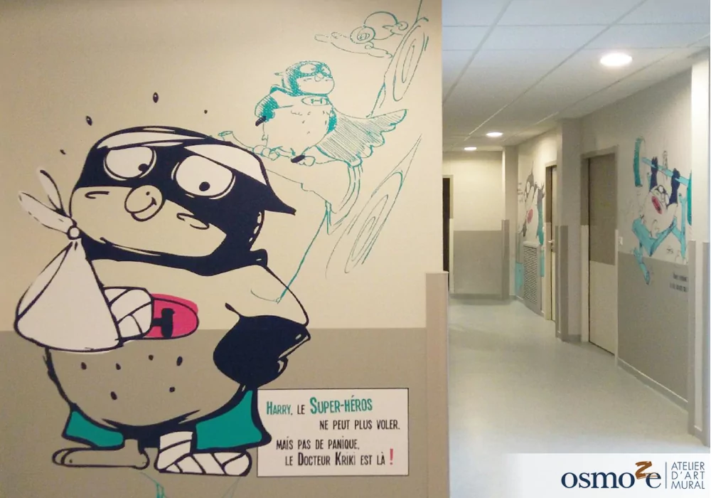 Une ré-éducation et une décoration supersoniques… pour les enfants du centre Paul Dottin près de Toulouse.