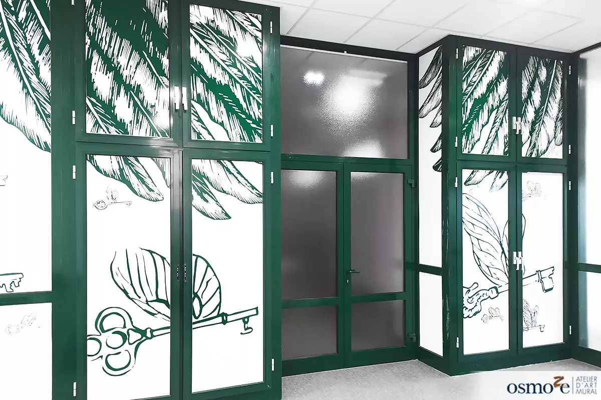 Décorations et signalétiques des locaux de l’association Réseau ODE à MULHOUSE (68)