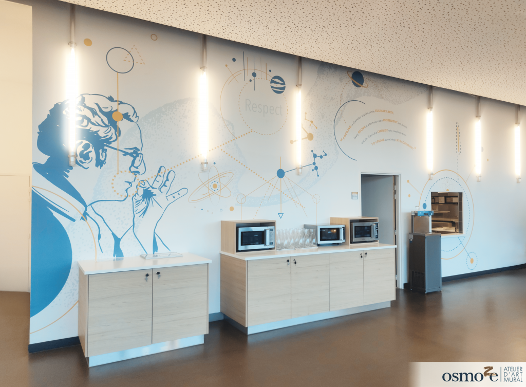 Décoration murale du réfectoire
