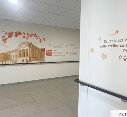 À Dijon, le décor est planté : Osmoze habille les murs du nouvel Ehpad Champmaillot (21)