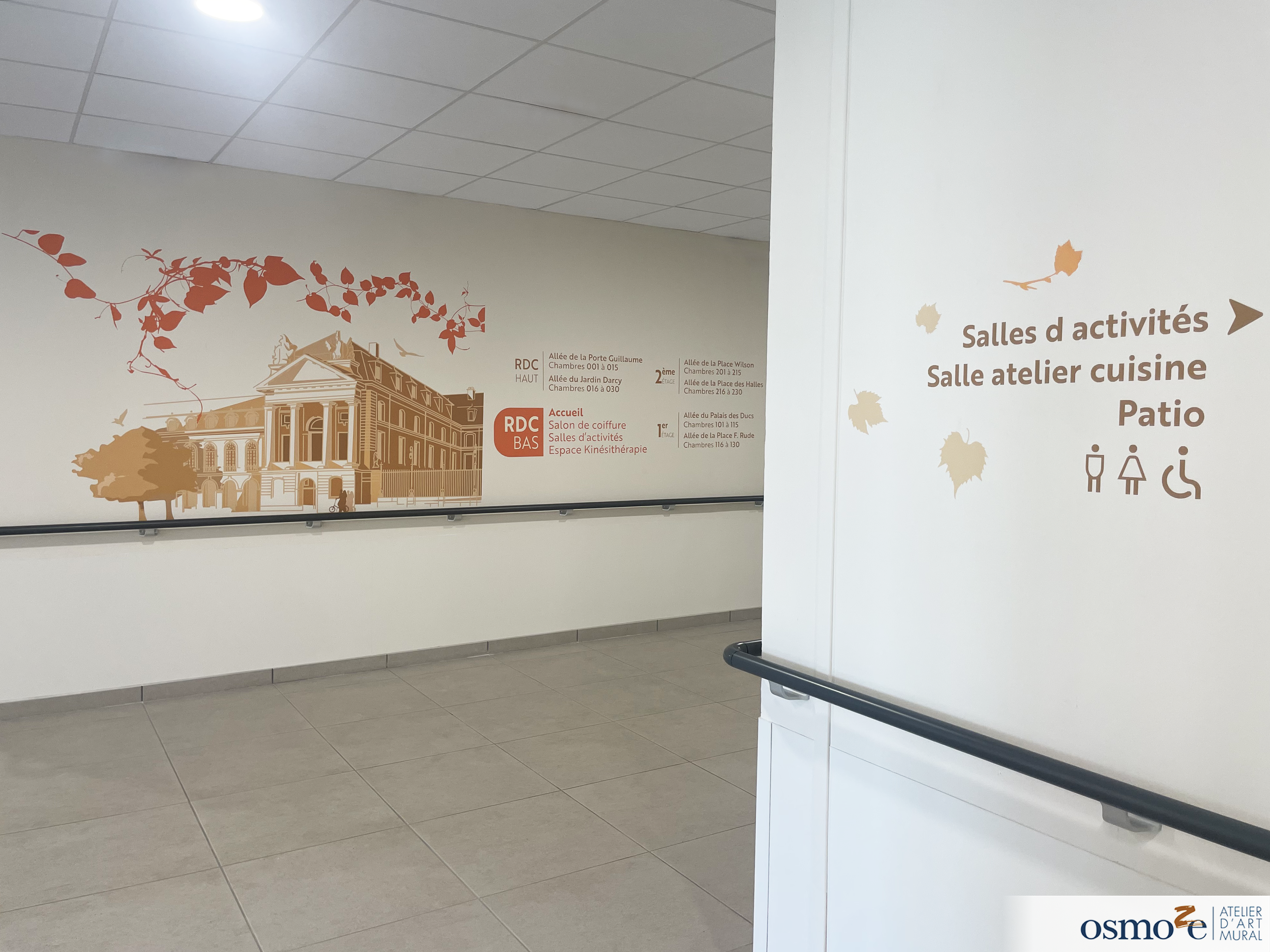 À Dijon, le décor est planté : Osmoze habille les murs du nouvel Ehpad Champmaillot (21)