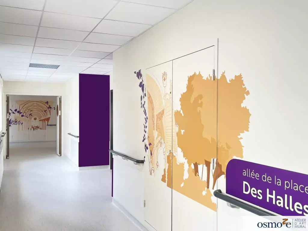 À Dijon, le décor est planté : Osmoze habille les murs du nouvel Ehpad Champmaillot (21) 18 IMG 2131