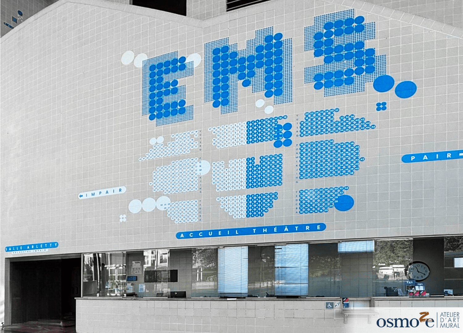 Osmoze transforme l’Espace Michel Simon (93) : une nouvelle signalétique pour un lieu culturel incontournable