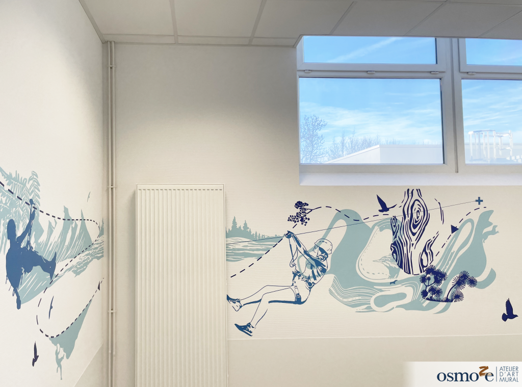 Osmoze met son art mural au service du Centre Hospitalier public de Hauteville (01) 47 IMG 3418