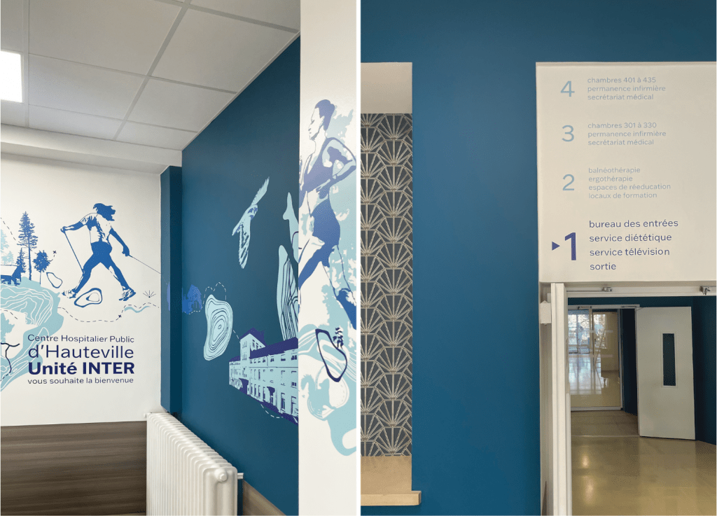 Osmoze met son art mural au service du Centre Hospitalier public de Hauteville (01) 27 POST LINKEDIN 1