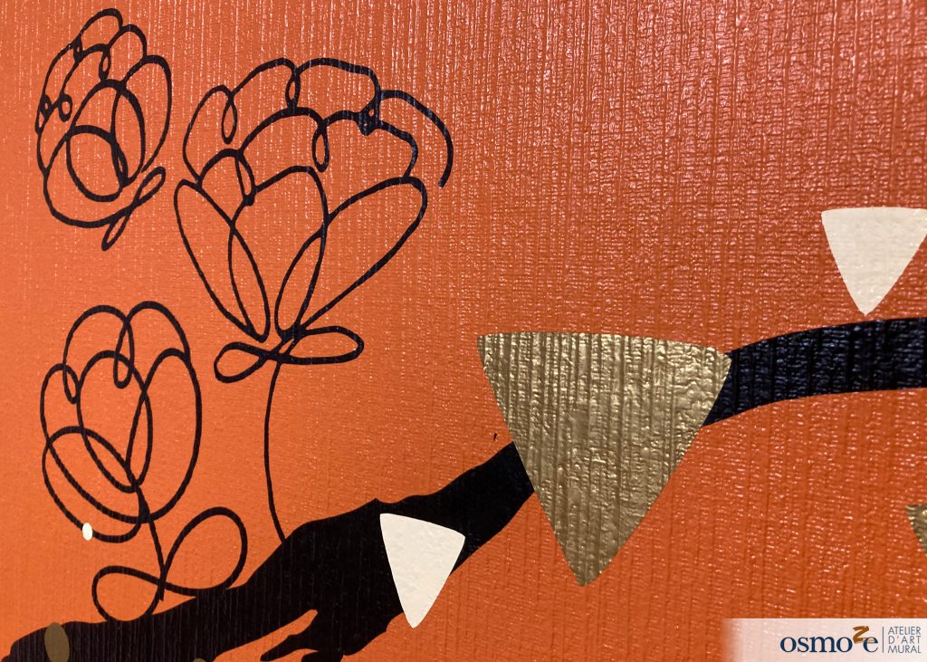 Détails des fresques - fond orange 