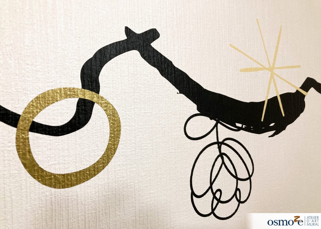 Détails de la décoration murale - fond blanc 