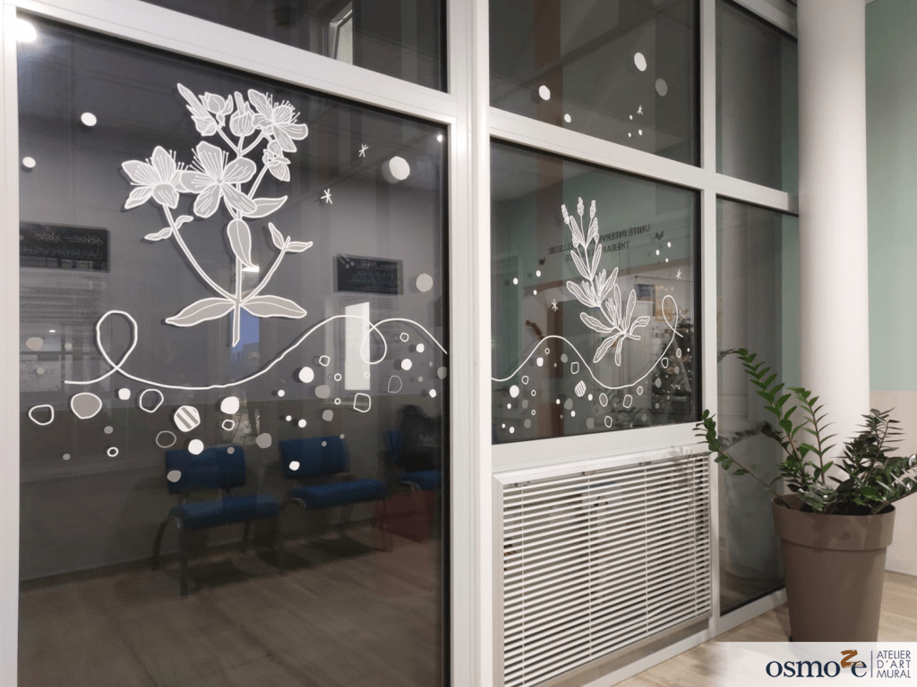 Vitrophanie décorative