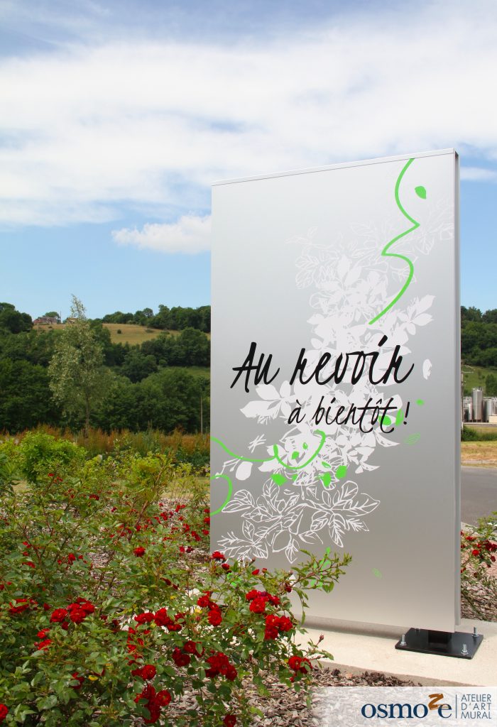 Totem de sortie décoré 