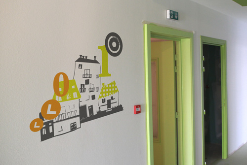 design mural enfant hopital salle